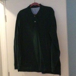 Land’s End Forest Green Long Sleeved Cotton Shirt